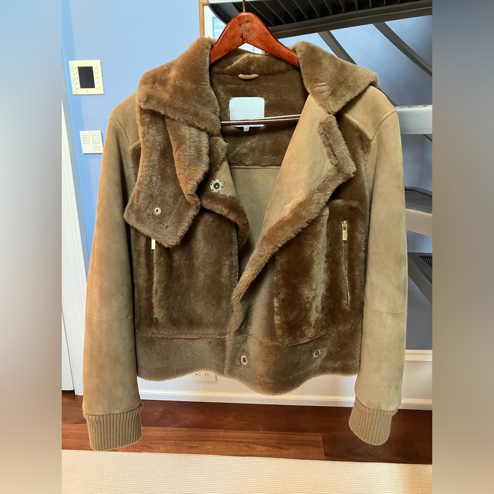 Tibi shearling aviator jacket